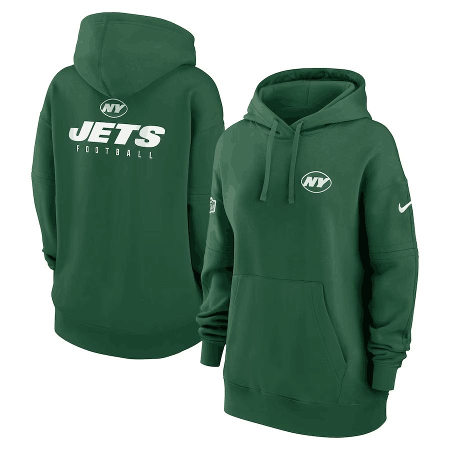 Women 2023 NFL New York Jets green Sweatshirt style 1->new york jets->NFL Jersey